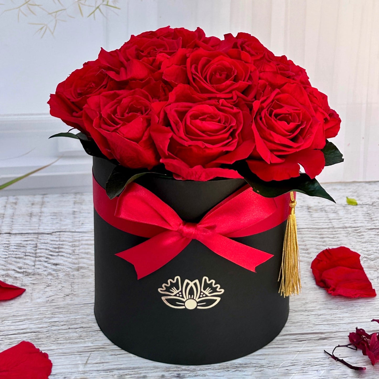 Rosa Roja Eterna - Edición Negra